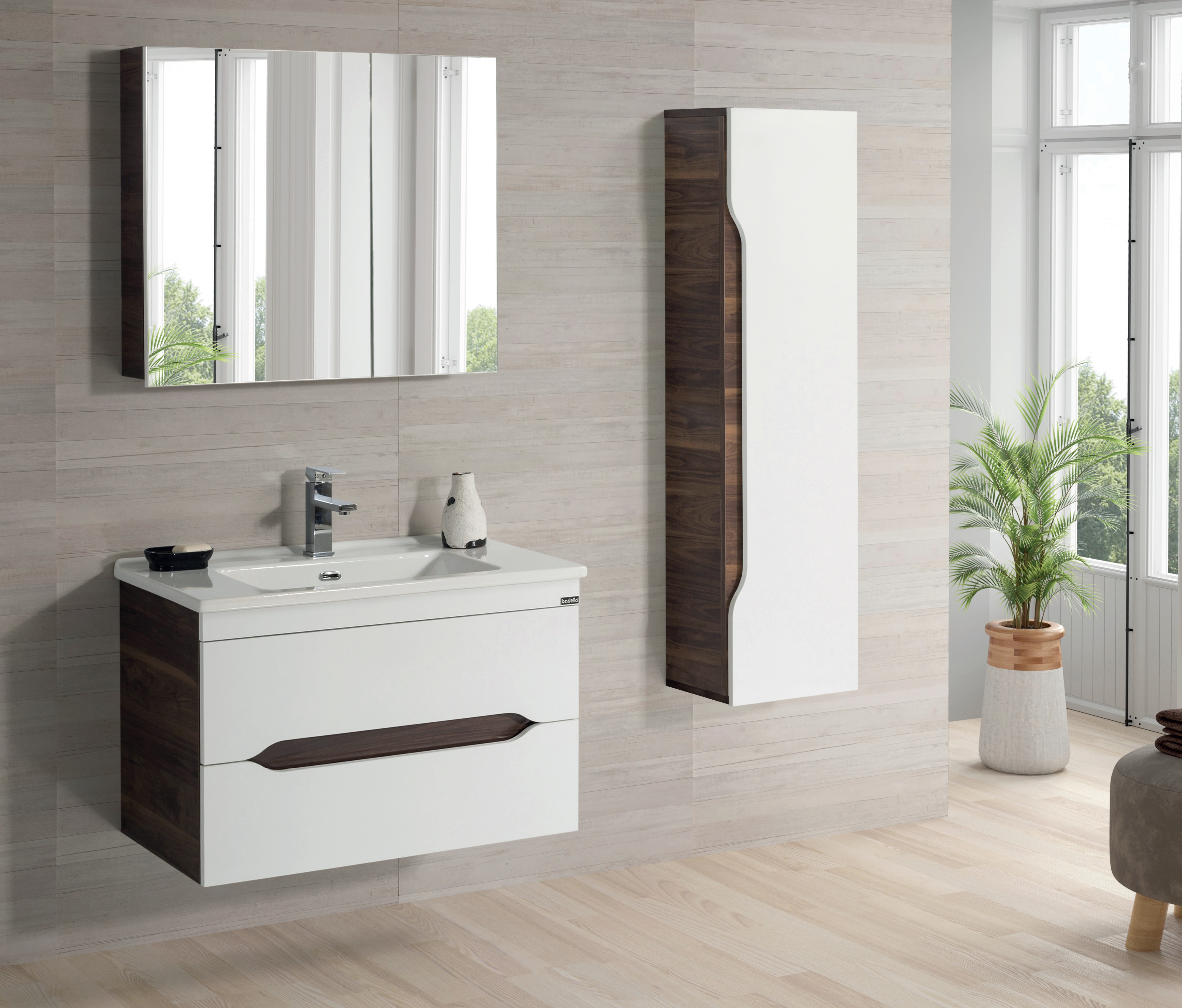 Badella Smıle 85 D4 C1 Banyo Dolabı